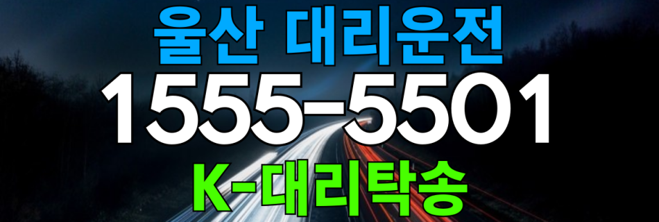 울산 대리운전 비용